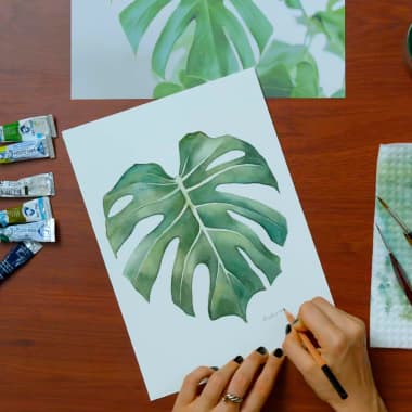 Watercolor Tutorial: Paint a Leaf, Step-by-Step